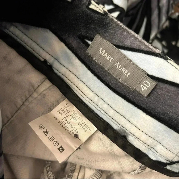 MARC AUREL graphic  pants 40 - Picture 5 of 9